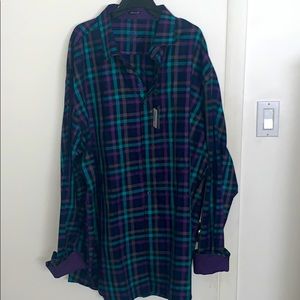 Bugatchi Uomo Classic fit woven shirt Big Tall NWT